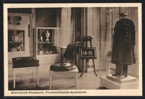 AK Friedrichsruh-Aumühle, Bismarck-Museum, Ehrengaben, Kürassier-Uniform
