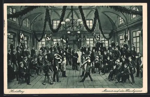 AK Heidelberg, Mensur auf der Hirschgasse