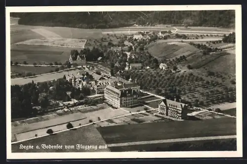 AK Hegne a. Bodensee, Ortsansicht vom Flugzeug aus
