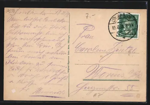 AK Rastatt, Wasserturm, Mädchenschule, Pagodenburg mit Klostergarten