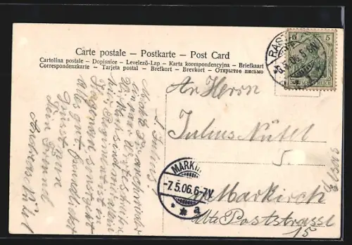 AK Rastatt, Einsiedlerkapelle und Wasserturm