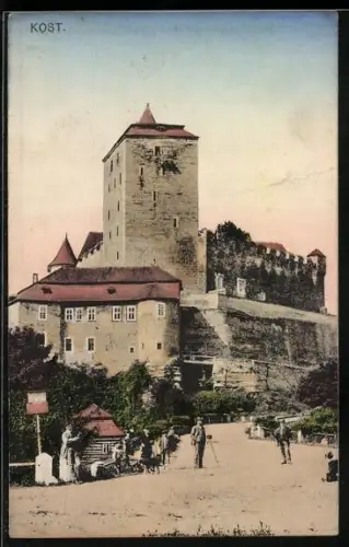 AK Kost, Blick auf Burg