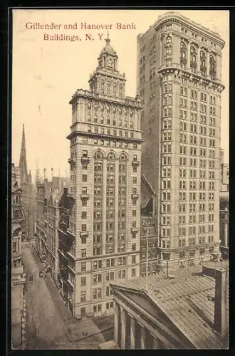 AK New York, NY, Gillender and Hanover Bank Buildings