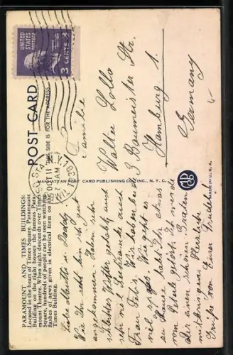 AK New York, NY, Paramount and Times Bildings, Times Square