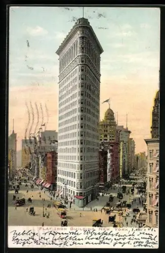 AK New York, NY, Flat Iron Building