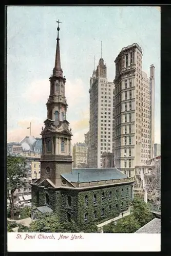 AK New York, NY, St. Paul Church