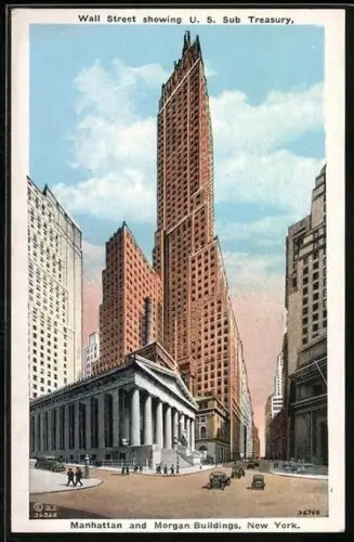 AK New York, NY, Wall Street showing U. S. Sub Treasury