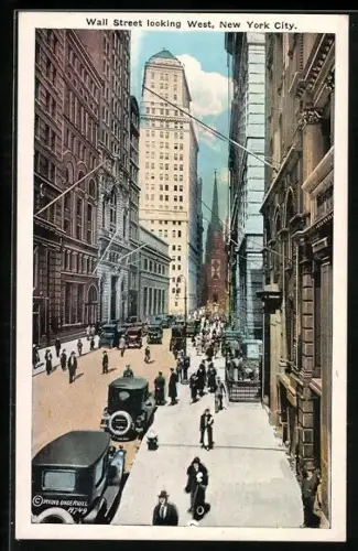 AK New York, NY, Wall Street Looking West