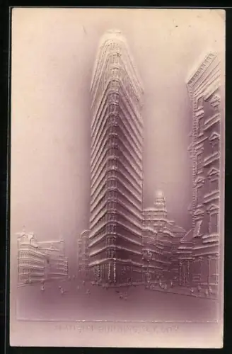 Präge-AK New York, NY, Flatiron Building