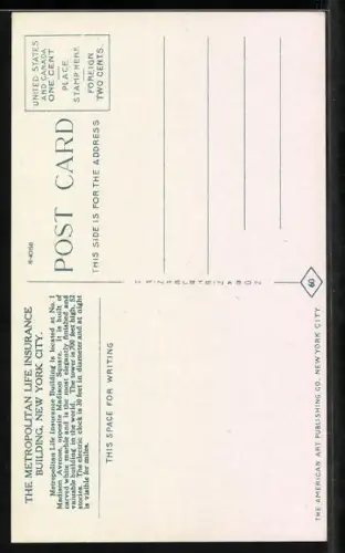 AK New York, NY, The Metropolitan Life Insurance Building