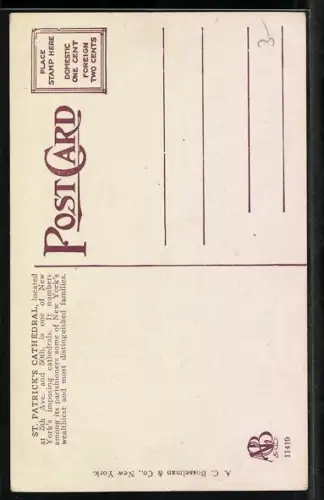 AK New York, NY, St. Patrick`s Cathedral