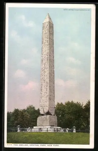 AK New York, NY, The Obelisk, Central Park