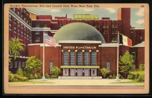 AK New York, NY, Hayden Planetarium, 81st and Central Park West