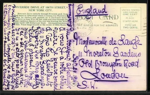 AK New York, NY, Riverside Drive at 106th Street