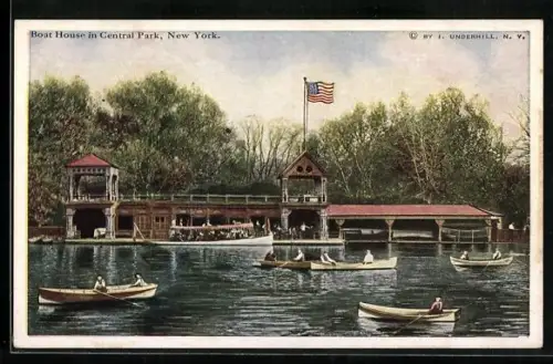 AK New York, Boat House in Central Park