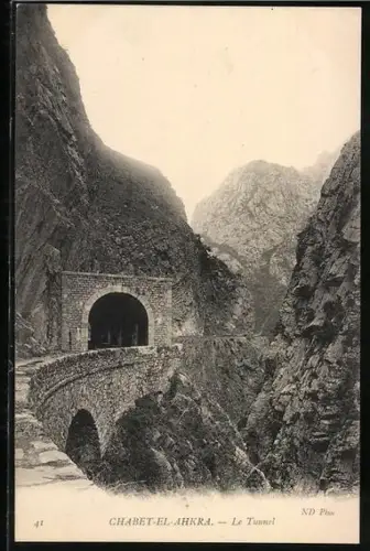 AK Chabet-el-Ahkra, Le Tunnel