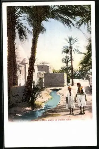 AK Biskra, Rue dans la vieille ville