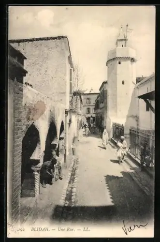 AK Blidah, Une Rue, Strassenpartie