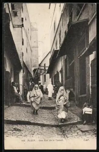 AK Alger, Une Rue de la Casbah