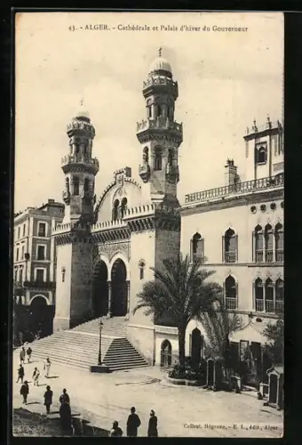 AK Alger, Cathédrale et Palais d`hiver du Gouverneur