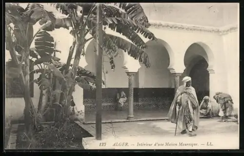 AK Alger, Intérieur d`une Maison Mauresque