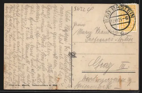 AK Dorf Gastein /Tauernbahn, Teilansicht mit Kirche