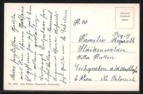 AK Bad Hofgastein an der Tauernbahn, Teilansicht mit Kirche