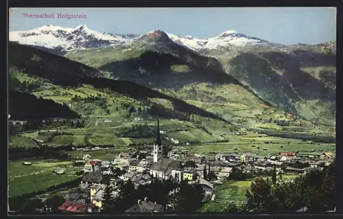 AK Bad Hofgastein, Teilansicht mit Kirche