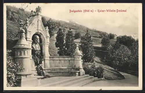 AK Badgastein, Kaiser-Wilhelm-Denkmal