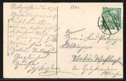 AK Badgastein, Kaiser-Wilhelm-Denkmal