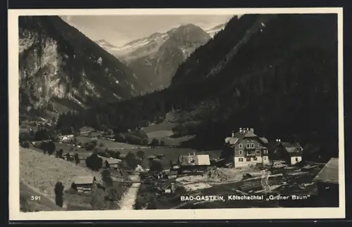 AK Bad-Gastein, Gasthaus Grüner Baum im Kötschachtal