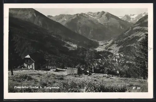 AK Badgastein, Poserhöhe mit Rathausberg