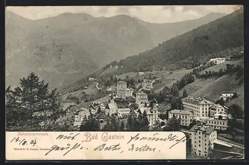 AK Bad Gastein, Kaiserpromenade