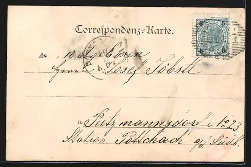 AK Graz, Kirche Maria-Grün, Ortsansicht