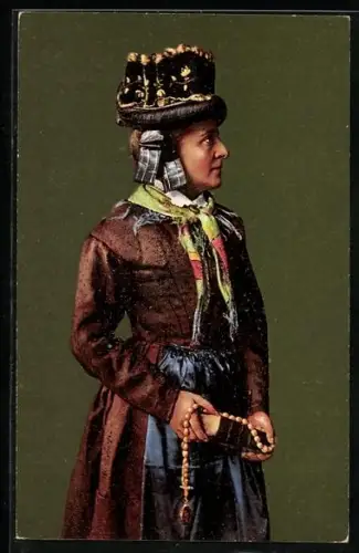 AK Frauentracht aus dem Kanton Wallis