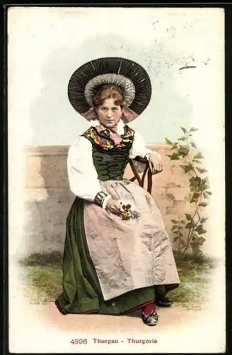 AK Thurgau, Schweizerin in Tracht