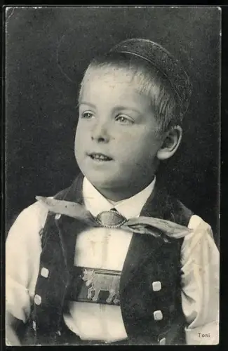 AK Schweiz, Toni in Trachtenkleidung