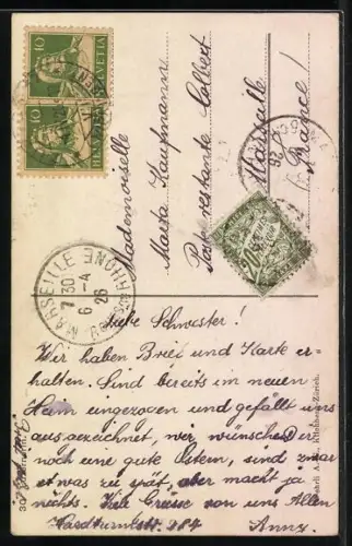 AK Luzern, Luzernerin in Trachtenkleidung