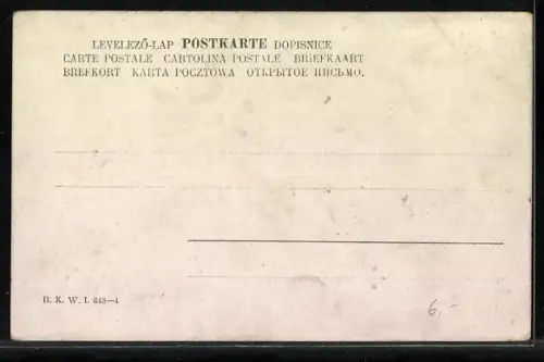 Künstler-AK Brüder Kohn (B.K.W.I) Nr. 648-4: Niederländische Mädchen tanzen Ringelreihen