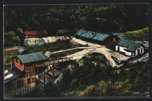 AK Urbeis /Vogesen, Silberbergwerk an der Deutsch-franz. Grenze