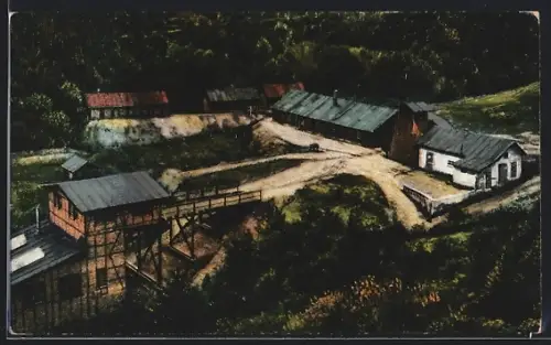 AK Urbeis /Vogesen, Das Silberbergwerk, Deutsch-Französische Grenze