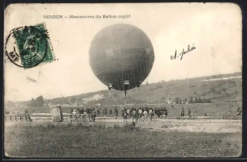 AK Verdun, Maneouvres du Ballon captif