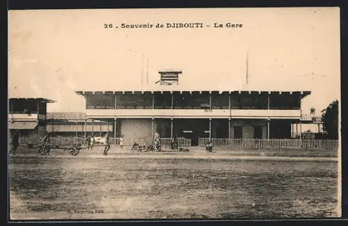 AK Djibouti, La Gare, Bahnhof
