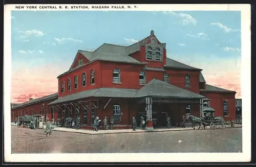 AK Niagara Falls, NY, New York Central R. R. Station