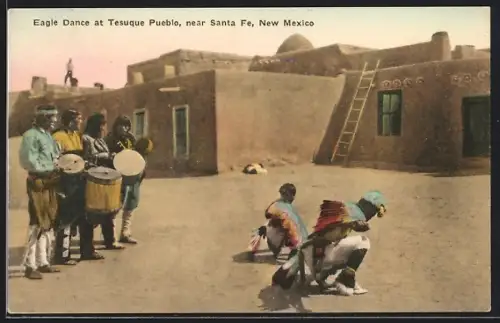 AK Santa Fe, NM, Eagle Dance at Tesuque Pueblo
