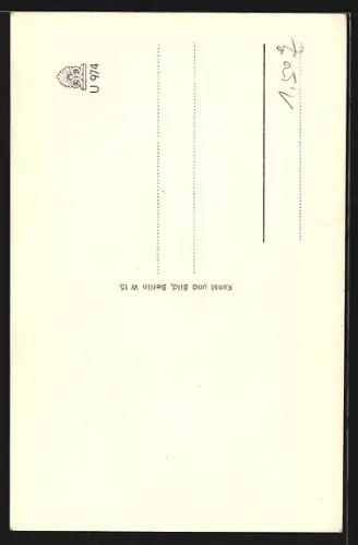 AK Schauspielerin Magda Schneider mit Pelz