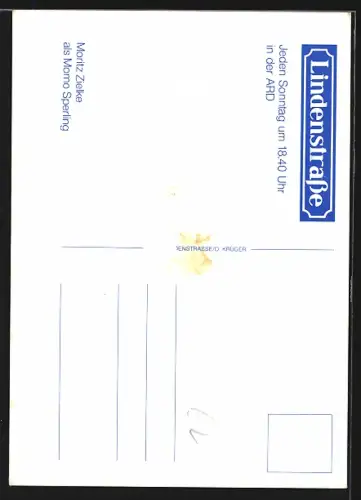 AK Schauspieler Moritz Zielke als Momo Sperling, Autogramm