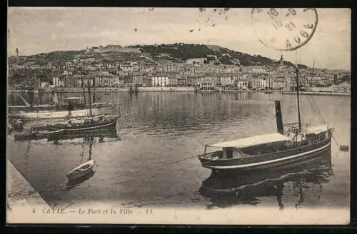 AK Cette, Le Port at la Valle