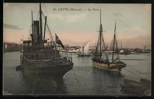 AK Cette, Herault, Le Port