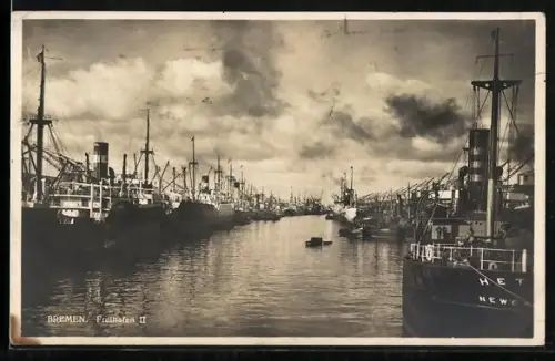 AK Bremen, Blick in den Freihafen II